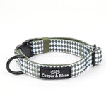 Olive Check Collar